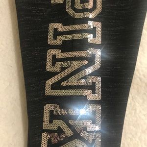 VS Pink skinny collegiate bling pants